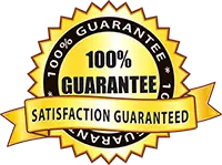 100% satisfaction guarantee badge